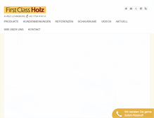 Tablet Screenshot of first-class-holz.at